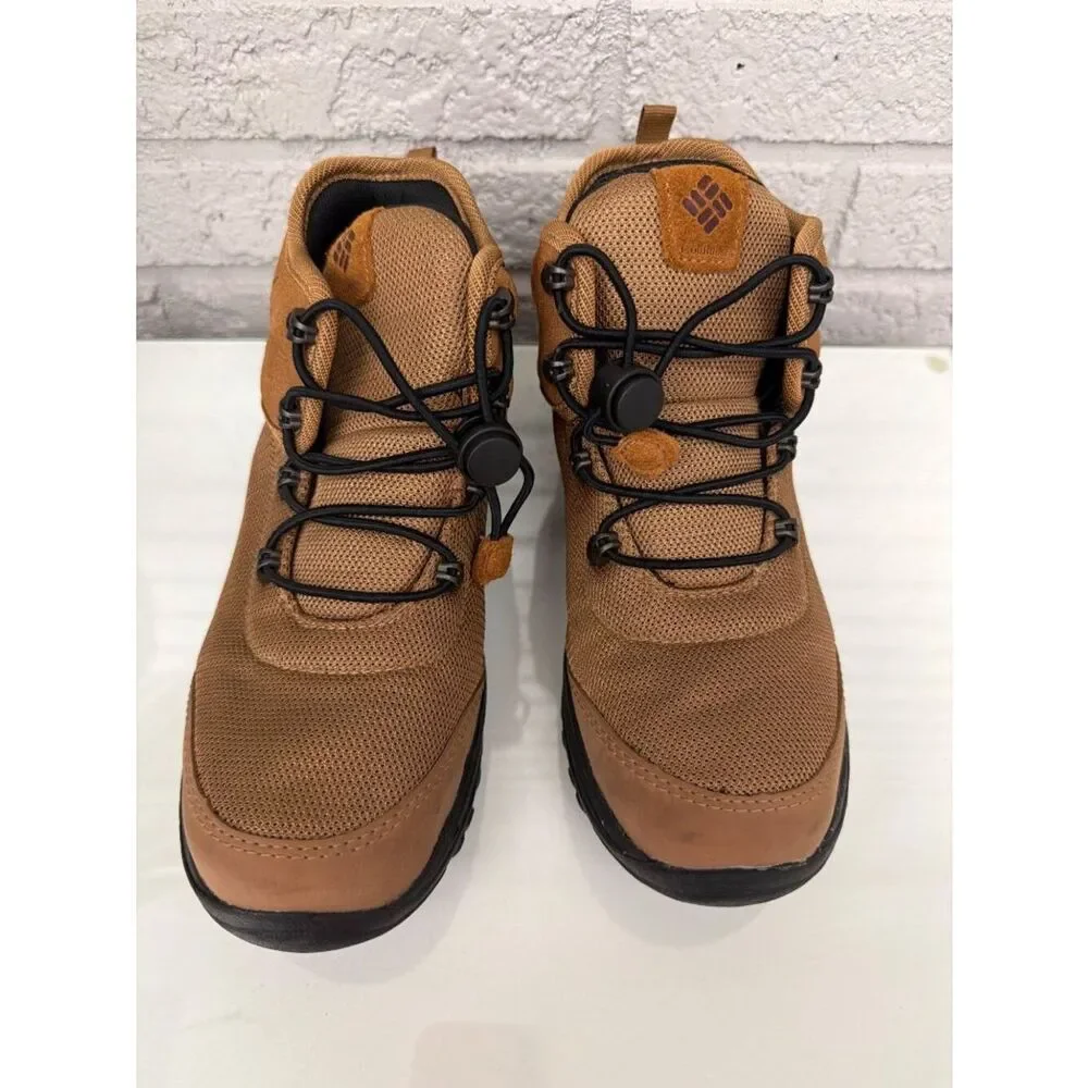 Columbia Youth Fairbanks Omni-Heat Tan Waterproof Boots Size 5